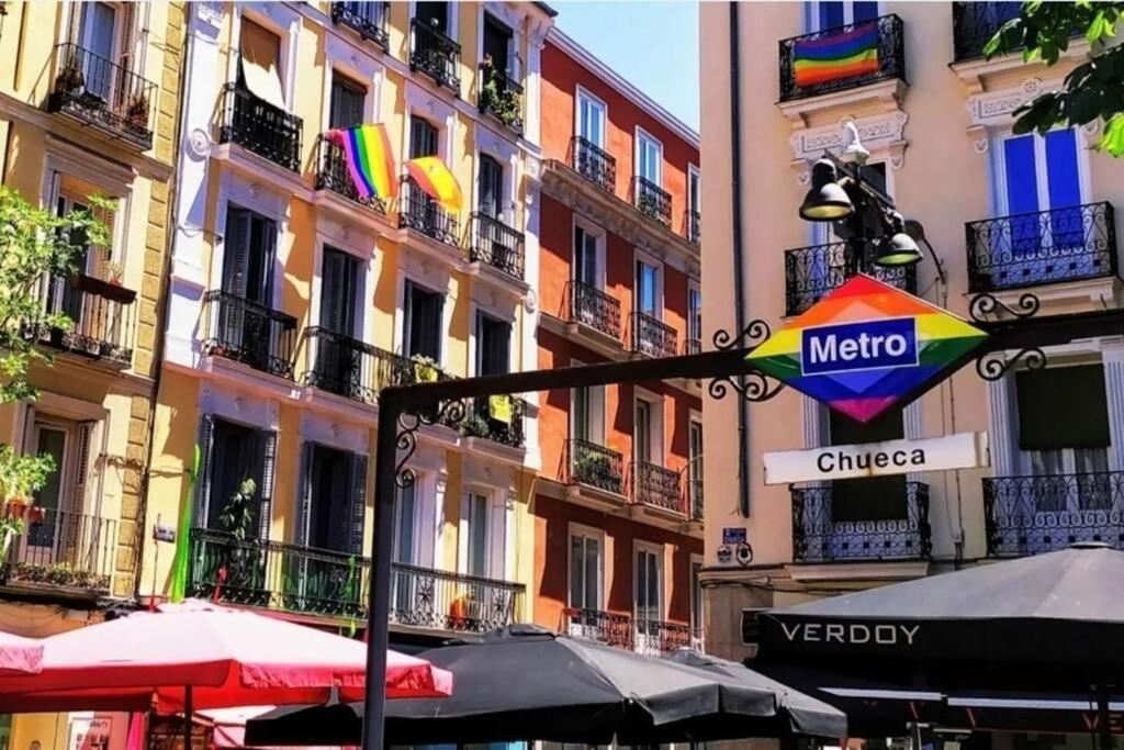 Amazing Apt 1 Hab Para 4Pax En La Plaza De Chueca Madrid Exterior foto